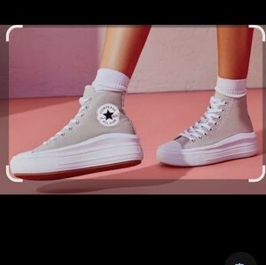 Converse Women's High-Top Sneakers - Light Gray